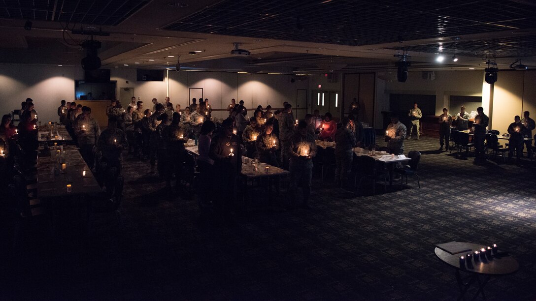 Members of Team Yokota held a candlelight vigil on May 2, 2019, at Yokota Air Base, Japan.