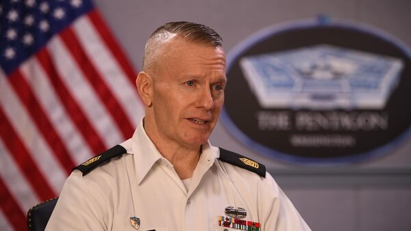 Army Command Sgt. Maj. John Wayne Troxell, senior enlisted advisor to the chairman of the Joint Chiefs of Staff, speaks of the responsibility of leaders — especially junior leaders — to set the example and foster an environment of dignity and respect in their command during a video interview on sexual assault prevention and response in the Department of Defense.