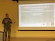 Fort Greely Garrison Commander Lt. Col. Michael Foote introduces SM-1A Project Manager Brenda Barber and Radiological Health Physicist Hans Honerlah from the U.S. Army Corps of Engineers at an on-post community update meeting Tuesday evening April 23, 2019, where members of the Fort Greely community had an opportunity to learn more about the planning for the decommissioning of the SM-1A deactivated nuclear power plant. The SM-1A project team is committed to transparently sharing accurate information in a timely manner throughout the course of the project and among all relevant parties, making sure concerns among stakeholders are quickly addressed.