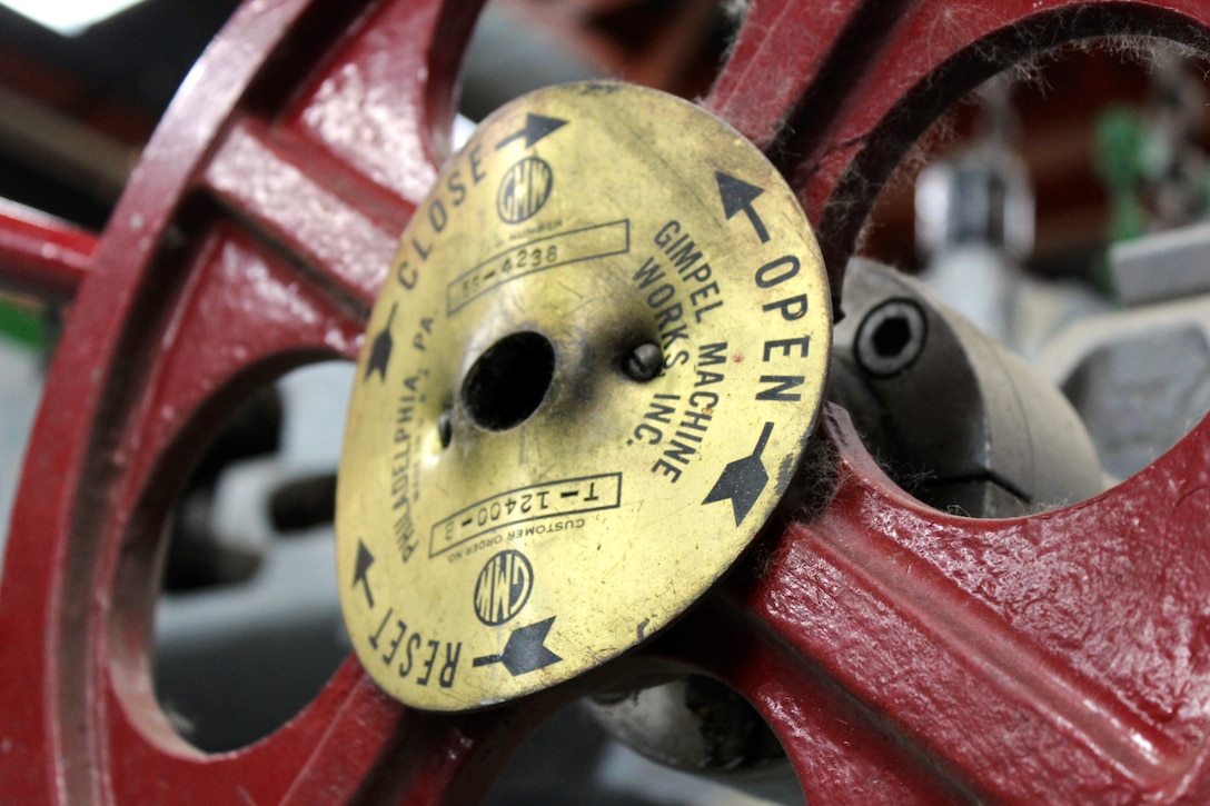 A piece of the deactivated generator for the SM-1A Deactivated Nuclear Power Plant is featured during a site tour April 25, 2019. Located at Fort Greely, the SM-1A Deactivated Nuclear Power Plant is in the planning stage of being decommissioned and dismantled. The SM-1A project team is committed to transparently sharing accurate information in a timely manner throughout the course of the project and among all relevant parties, making sure concerns among stakeholders are quickly addressed.