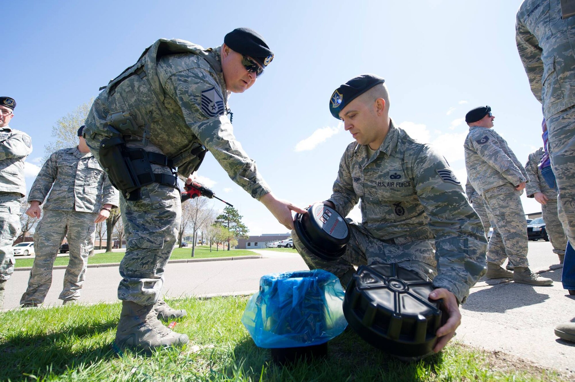 The 934th Security Forces Squadron commemorated Arbor Day during a tree planting ceremony at the Minneapolis-St. Paul Air Reserve Station, Minn., April 26, 2019.  Additionally, a time capsule was placed underneath the tree to memorialize the occasion and event.