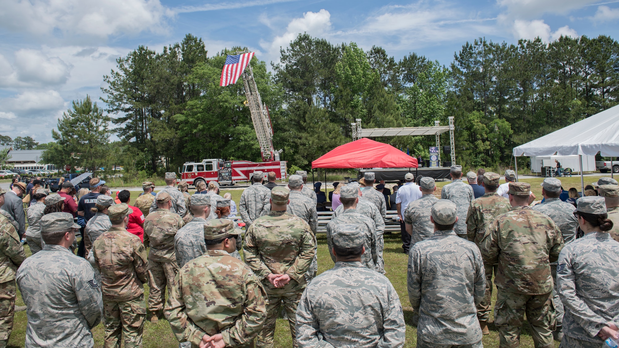 Airmen from around the Air Force gathered May 2, 2019, in Port Wentworth, GA, to memorialize the fatal crash of a C-130 Hercules one year ago to the day.