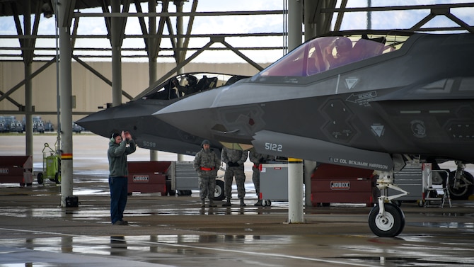 The active duty 388th Fighter Wing and Reserve 419th Fighter Wing, along with F-16 units from Holloman AFB, New Mexico, and Kunsan Air Base, Korea, conducted an integrated combat exercise where maintainers were tasked to continually provide ready aircraft and pilots took off in waves to simulate a large force engagement with enemy aircraft. (U.S. Air Force photo by R. Nial Bradshaw)