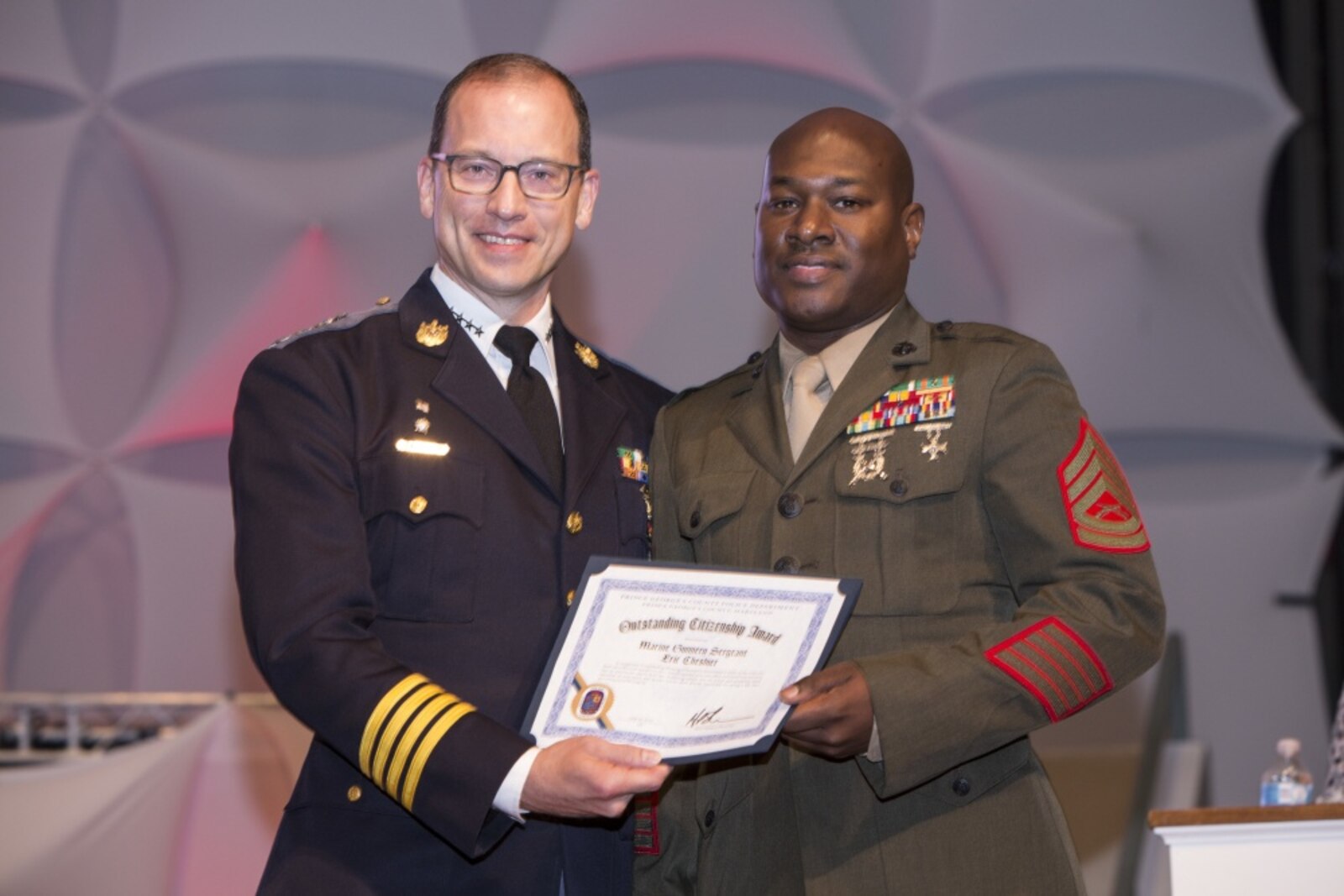 Gunnery Sgt. Cheshier's Award