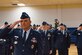 Members of the 460th Space Wing render a salute for the first time to Col. Devin Pepper, 460th SW commander, during the 460th SW change of command ceremony May 3, 2019, on Buckley Air Force Base, Colorado.