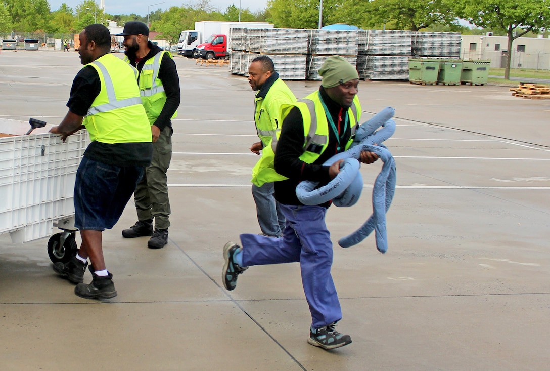DLA Distribution Europe employees conduct HAZMAT training