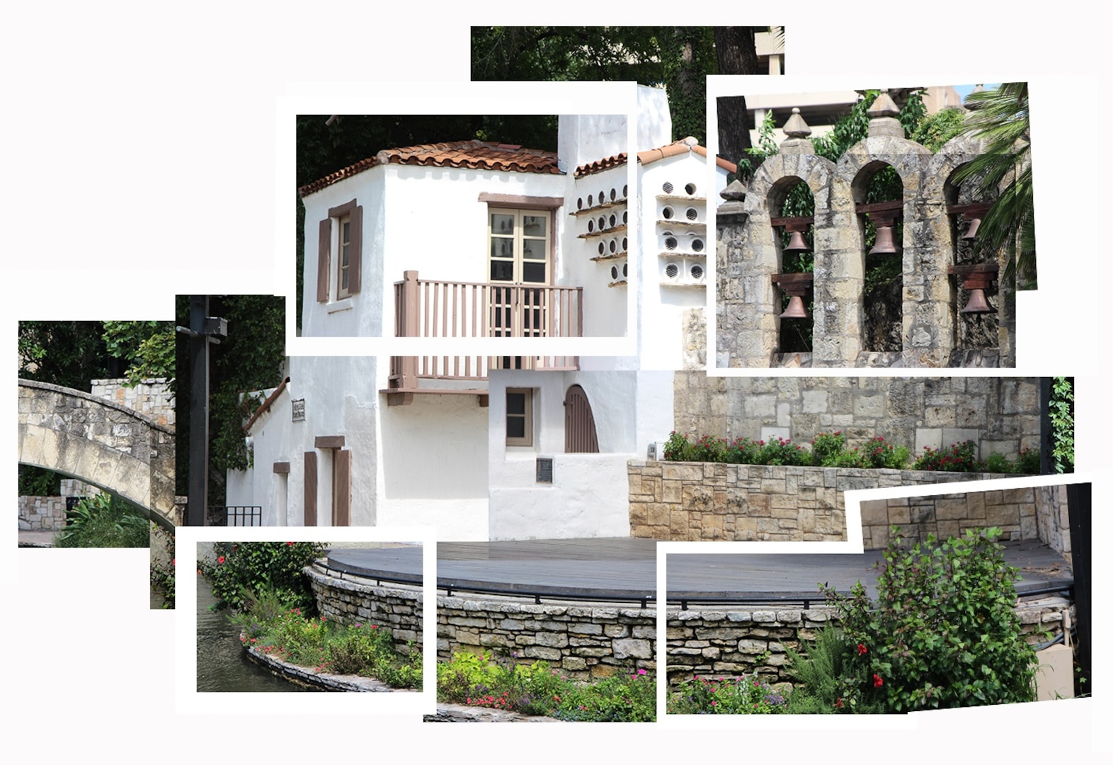 “Pieces of History” is one of 31 photos taken by students from the Cole High School photography program that are included in the exhibit, “San Antonio: Esta es mi Ciudad,”  at the Institute of Texan Cultures. The image, created by Hannah Cook, is a collage of several photos she took of the Arneson River Theater, located on the San Antonio River Walk.
