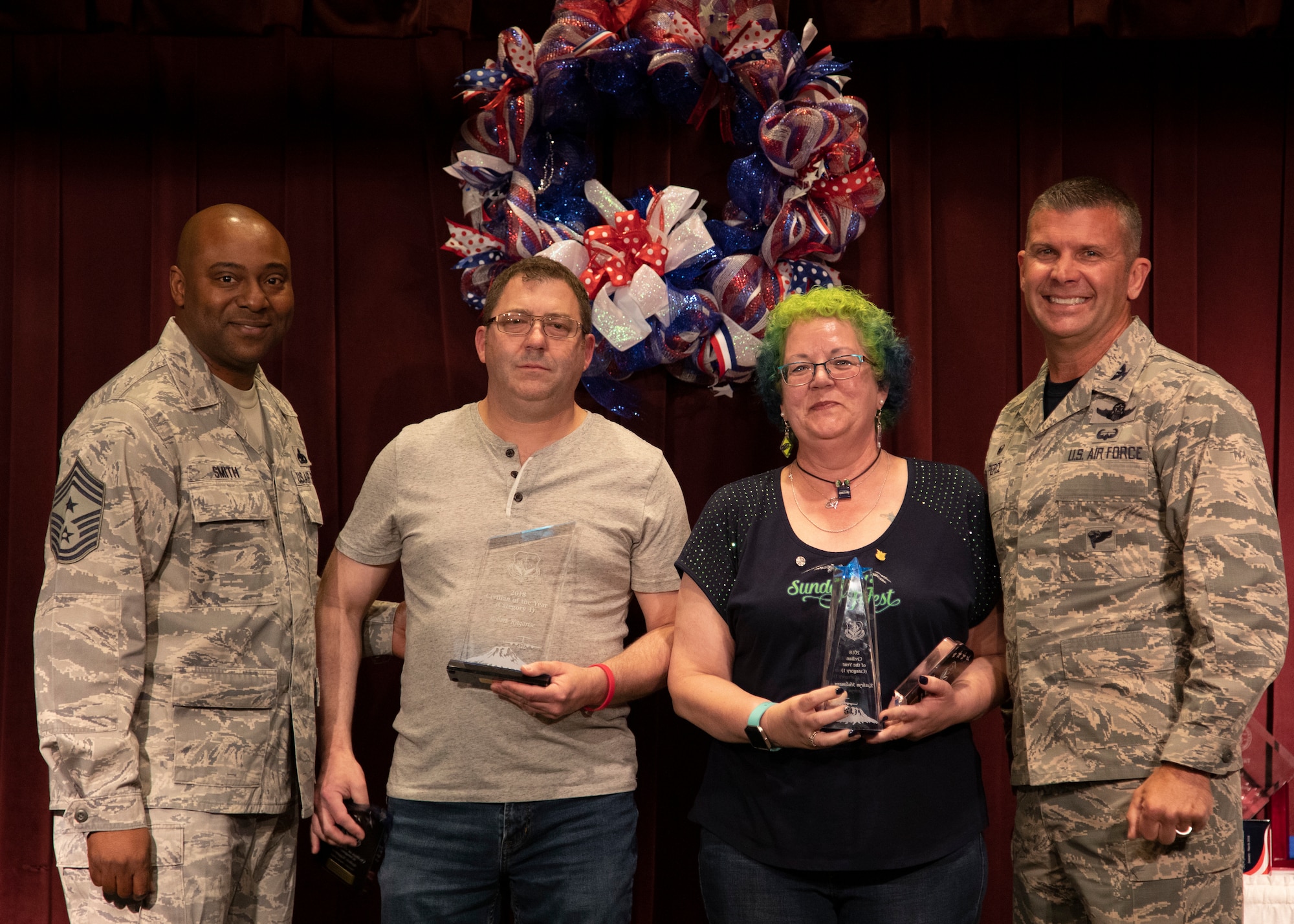 Kagarise and Hulsmann both tied for the annual award of Civilian of the Year (category 1).