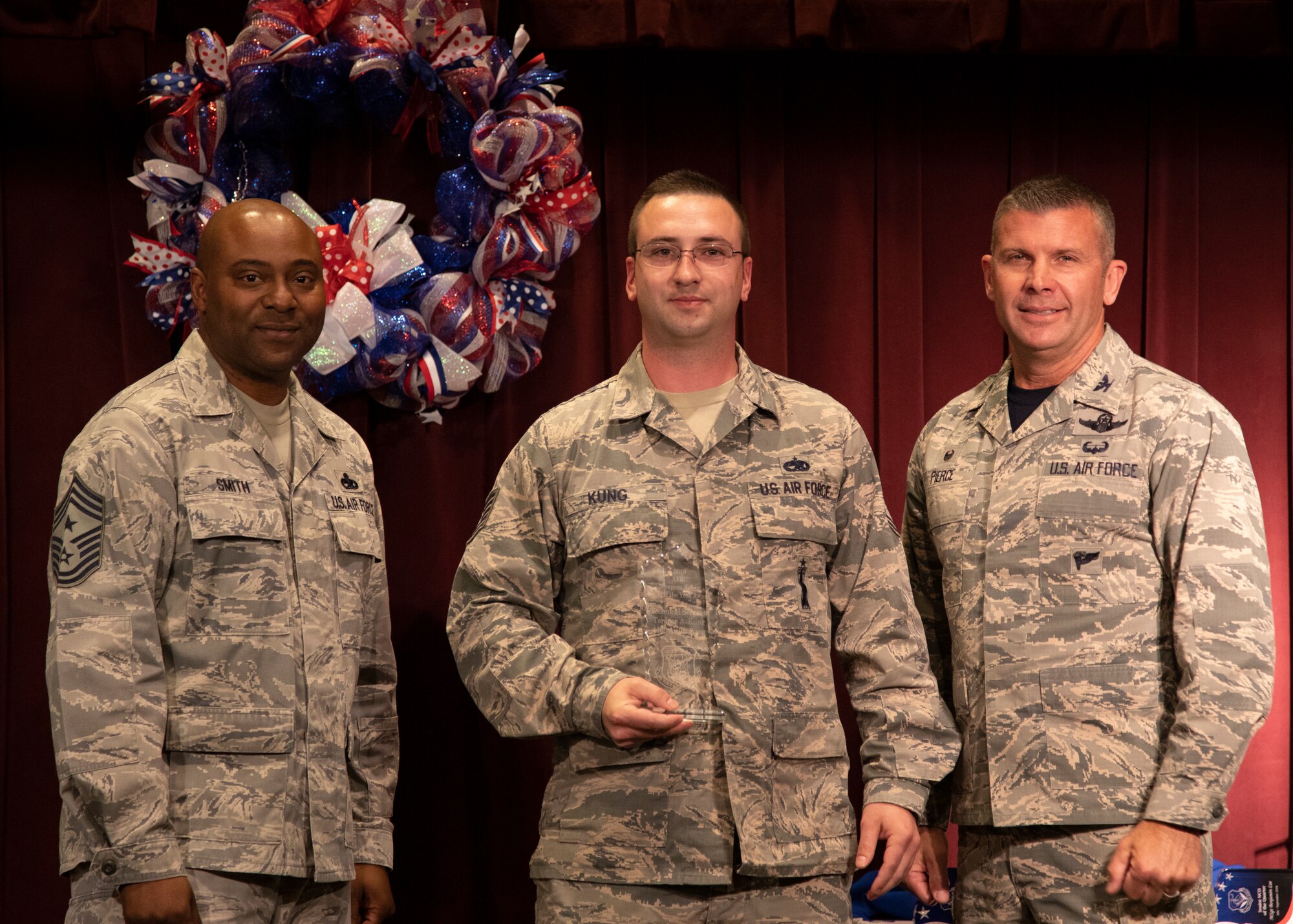 Tech. Sgt. Terence Kung, 446th Airlift Wing weapons safety inspector, with the Air Force Reserve Command wins award for Outstanding Weapons Safety Noncommissioned Officer of the Year