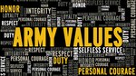 Many people know what the words Loyalty, Duty, Respect, Selfless Service, Honor, Integrity, and Personal Courage mean. But how often do you see someone actually live up to them? U.S. Army Soldiers learn these values in detail during Basic Combat Training, then live them every day. The Seven Core Army Values define the foundation of becoming a Soldier.