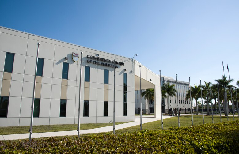 The 45,000-square-foot Conference Center of the Americas sits next to the U.S. Southern Command headquarters building in Doral, Florida. Work is now complete on a $2.5 million modernization project for a suite of facility communication distribution systems throughout the facility, a job managed by the Huntsville, Alabama-based U.S. Army Engineering and Support Center. Spearheading the effort was the team from Huntsville Center’s Communications Infrastructure and Systems Support, or CIS2, a program under the Facility Technology Integration branch.