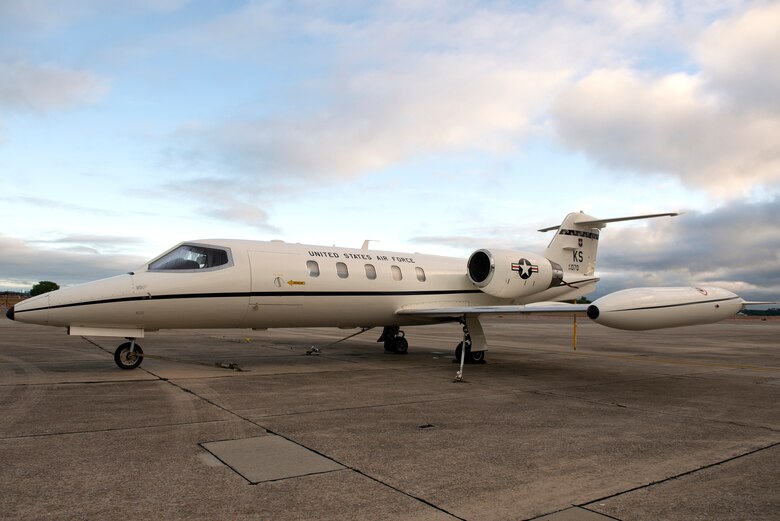 A C-21 aircraft is displayed during the Keesler and Biloxi Air and Space Show at Keesler Air Force Base, Mississippi, May 5, 2019. The U.S. Air Force Thunderbirds are headlining the Keesler and Biloxi Air Show May 4-5. Thunder Over the Sound is a unique, one-of-a-kind event where a base and its surrounding city jointly host an air show geographically separated. (U.S. Air Force photo by Airman 1st Class Kimberly L. Mueller)