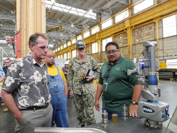 Congressman Case visits PHNSY & IMF to learn more about its capabilities, workforce development, innovation and training.