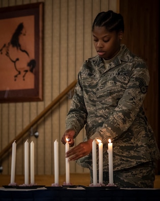 Lighting the candle