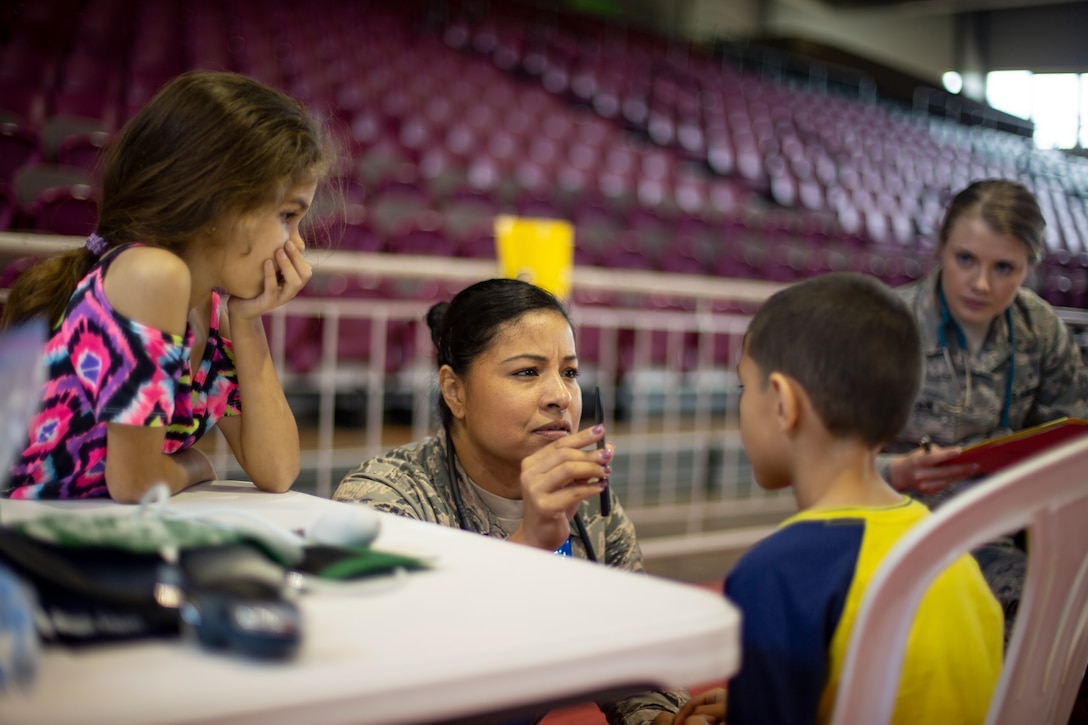 Children receive medical care, play with service members at IRT Puerto Rico 2019