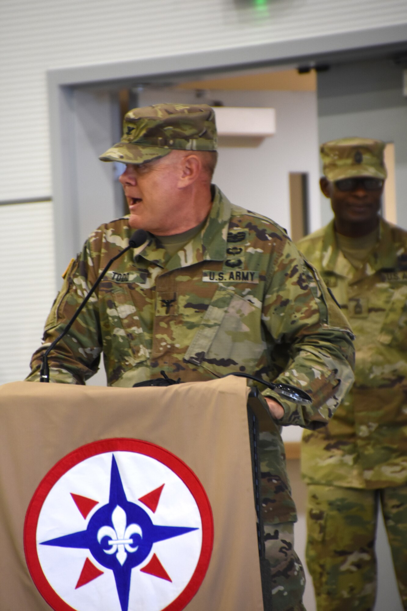 The Army’s 655th Regional Support Group at Westover Air Reserve Base hosted a change of command ceremony for incoming commander, Col. Lyle A. Ourada, and outgoing commander, Col. Jimmey W. Todd Jr., May 5, 2019.