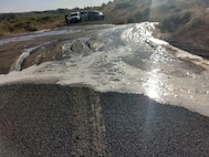 Shoreline Drive between Ice Harbor Lock and Dam, and Charbonneau Park in Walla Walla County is temporarily closed because of a washout. Corps staff are coordinating with the Walla Walla County Sheriff’s Office to locate the source of the pressurized water which was undercut the nearby railroad tracks and flooded Shoreline Drive with mud and rocks.