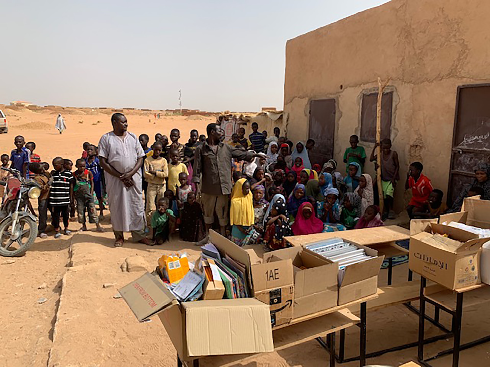 Capt. Ian McNeil, 718th Intelligence Squadron assistant director of operations, was deployed to the African continent where he engaged in a variety of missions, including working to improve the lives of the local population. He helped to build additional classrooms for an overpopulated school and coordinated with the 718th IS to conduct a supplies drive to support the school.