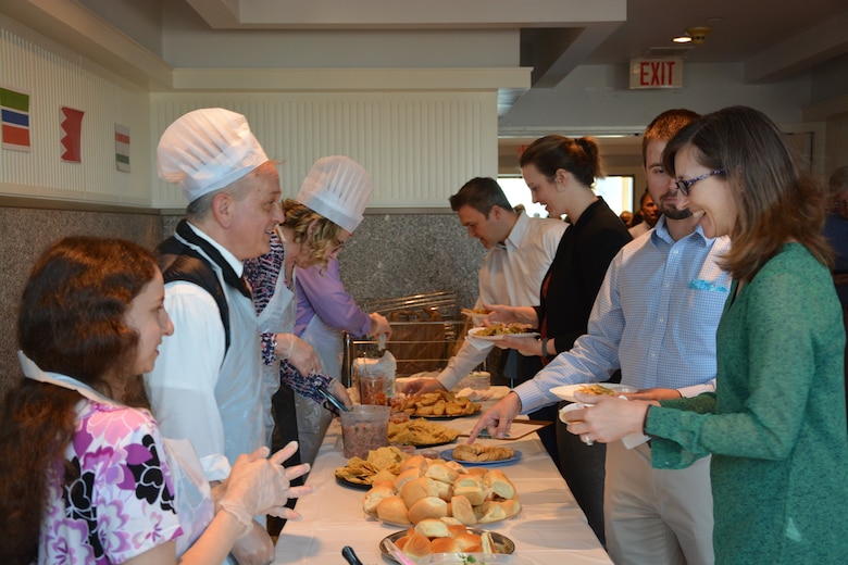 District personnel serve food at New York District’s Diversity Day