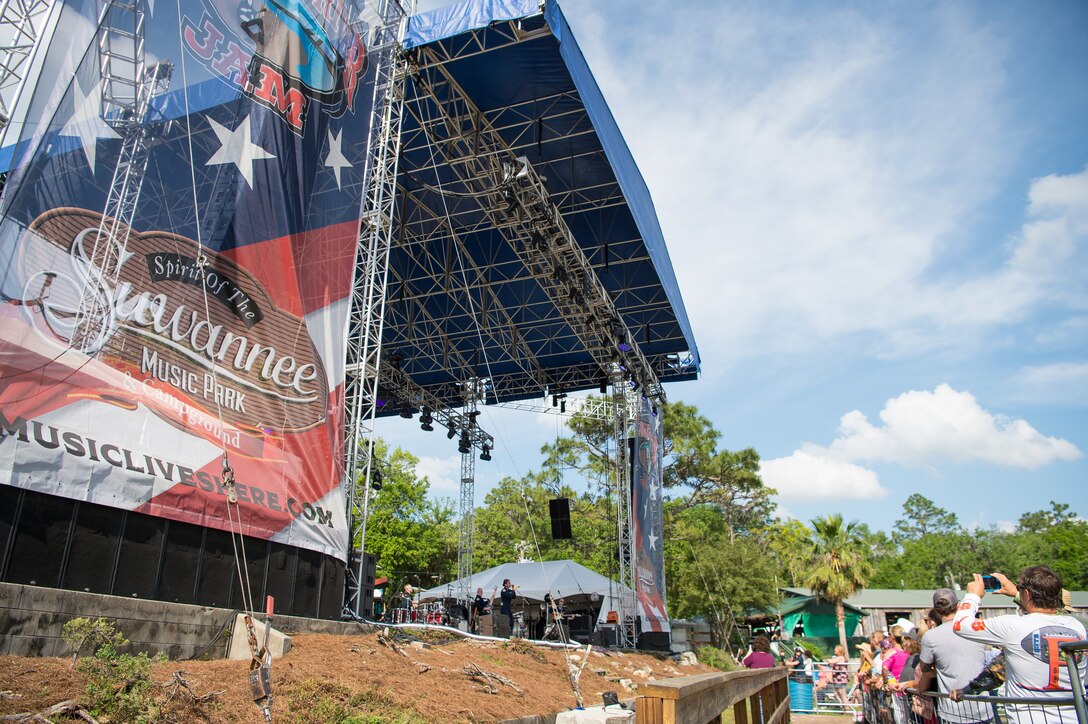 Max Impact performs for thousands of country music fans as part of the Armed Forces Tribute at the 2019 Suwannee River Jam. This event took place at the Spirit of the Suwannee Music Park on Saturday, May 4, 2019.