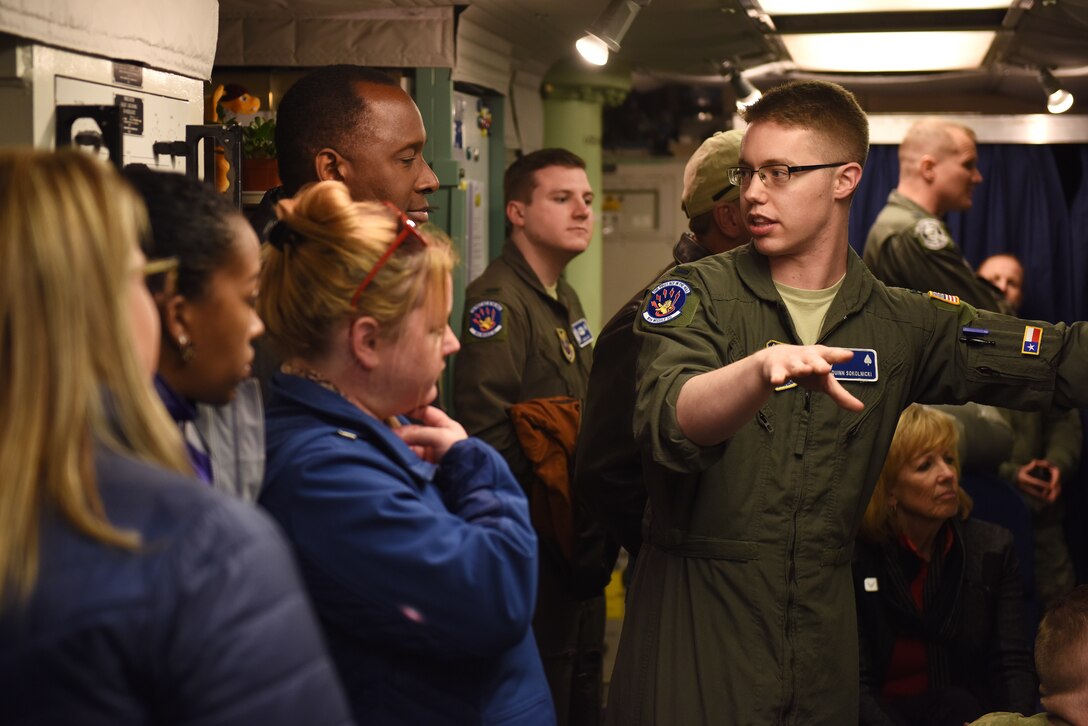 Civic leaders toured an ICBM launch control center as part of their orientation to the ICBM mission and capabilities