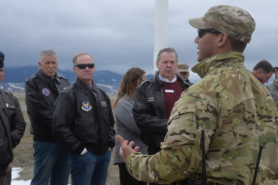 Civic leaders viewed a demonstration of an intercontinental ballistic missile recapture and recovery exercise during their visit to Malmstrom to more accurately understand the needs and requirements of the nuclear mission.