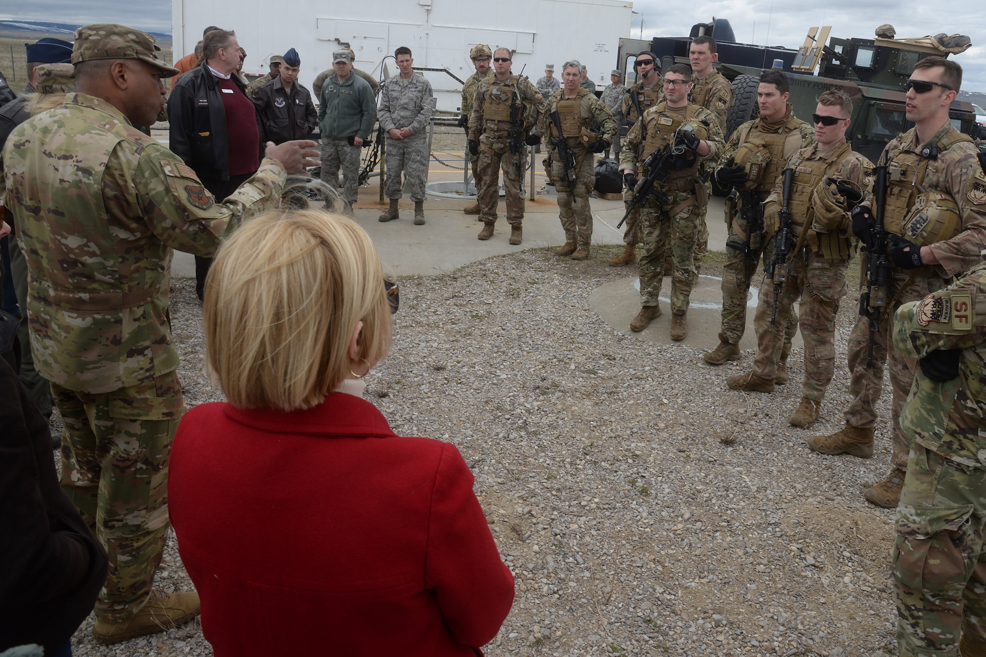 Clark and Air Force civic leaders visited Malmstrom to get a hands-on view of the mission and the importance of the security and surety it provides to the United States and its allies.