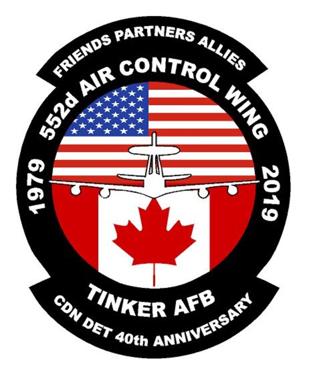 A commemorative patch, designed by Technical Sgt. Douglas James of the Canadian Detachment, incorporates the spirit and history of 40 years of co-manning with the 552nd Air Control Wing. Both the partnerships are authorized to wear this patch and can be purchased for $5 at the Canadian Detachment.