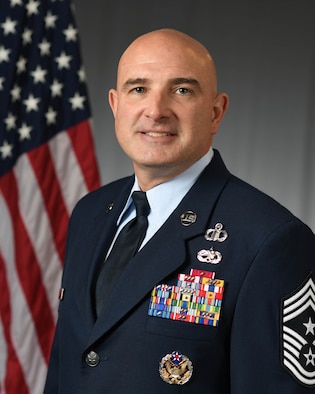 Chief Master Sgt. Christopher M. Yevchak official photo.