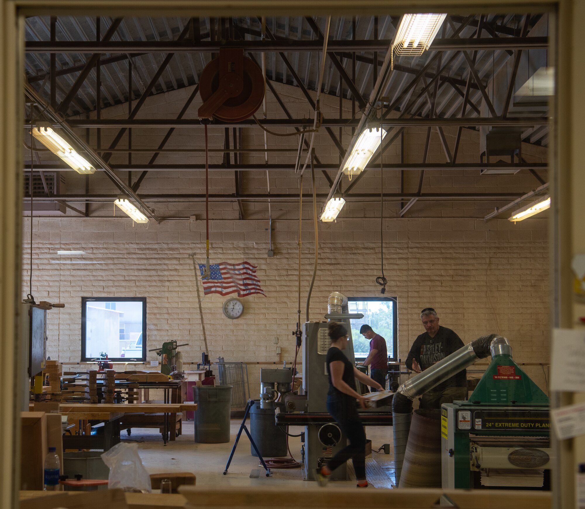 The 56th Force Support Squadron Wood Craft Shop fills with customers May 4, 2019, at Luke Air Force Base, Ariz.