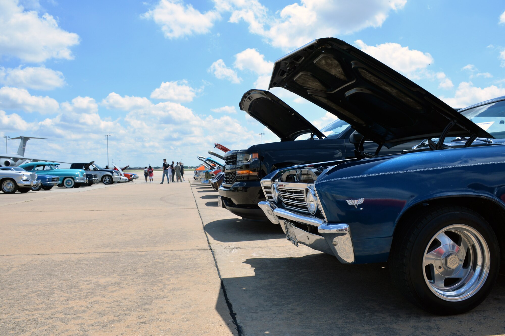 Multiple vintage and modern cars were on display during the 433rd Airlift Wing family day May 5, 2019 at Joint Base San Antonio-Lackland, Texas.