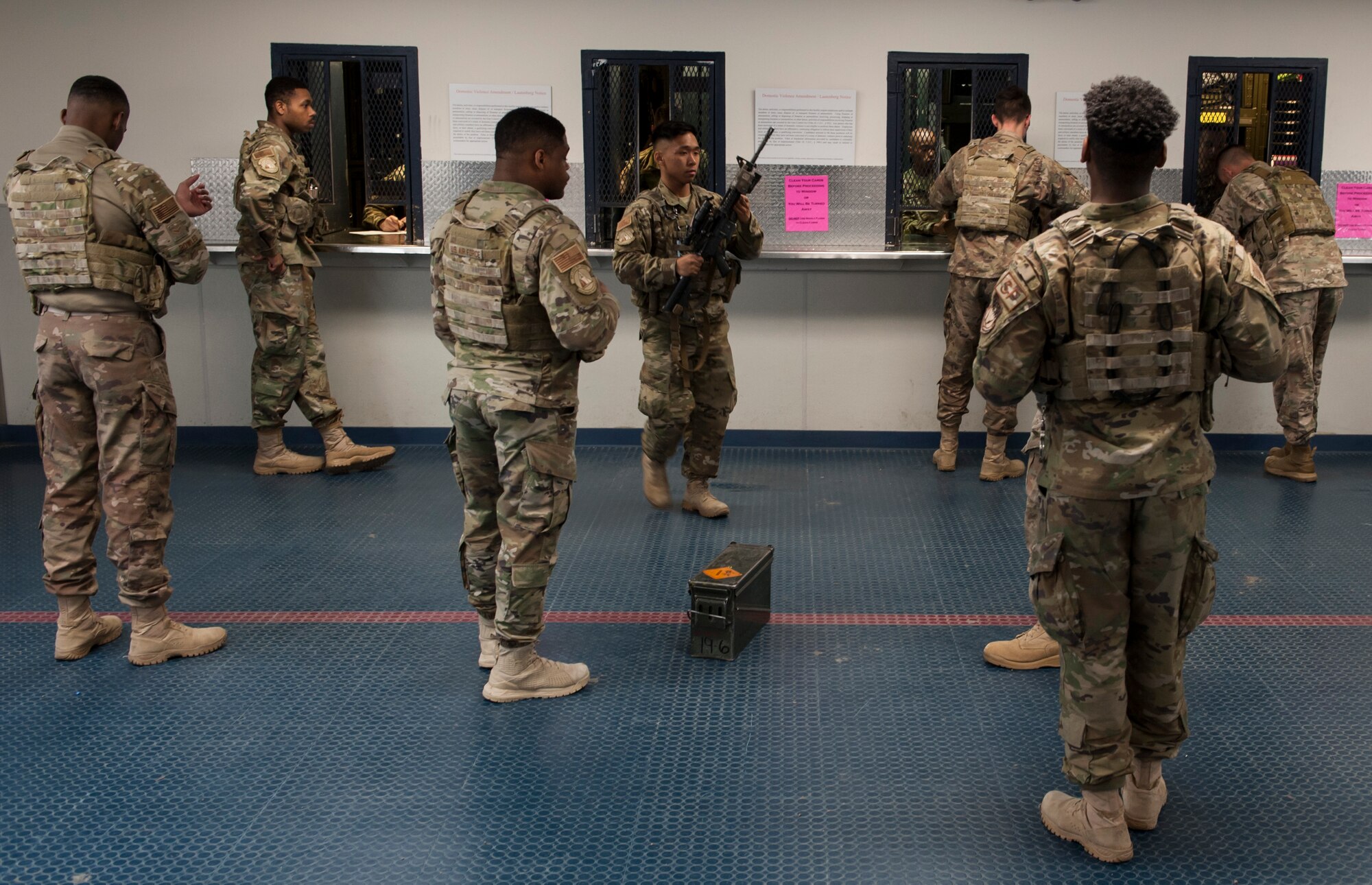 The 341st Security Support Squadron armory is responsible for maintaining and keep accountability of all weapons issued to security force members May 8, 2019, at Malmstrom Air Force Base, Mont.