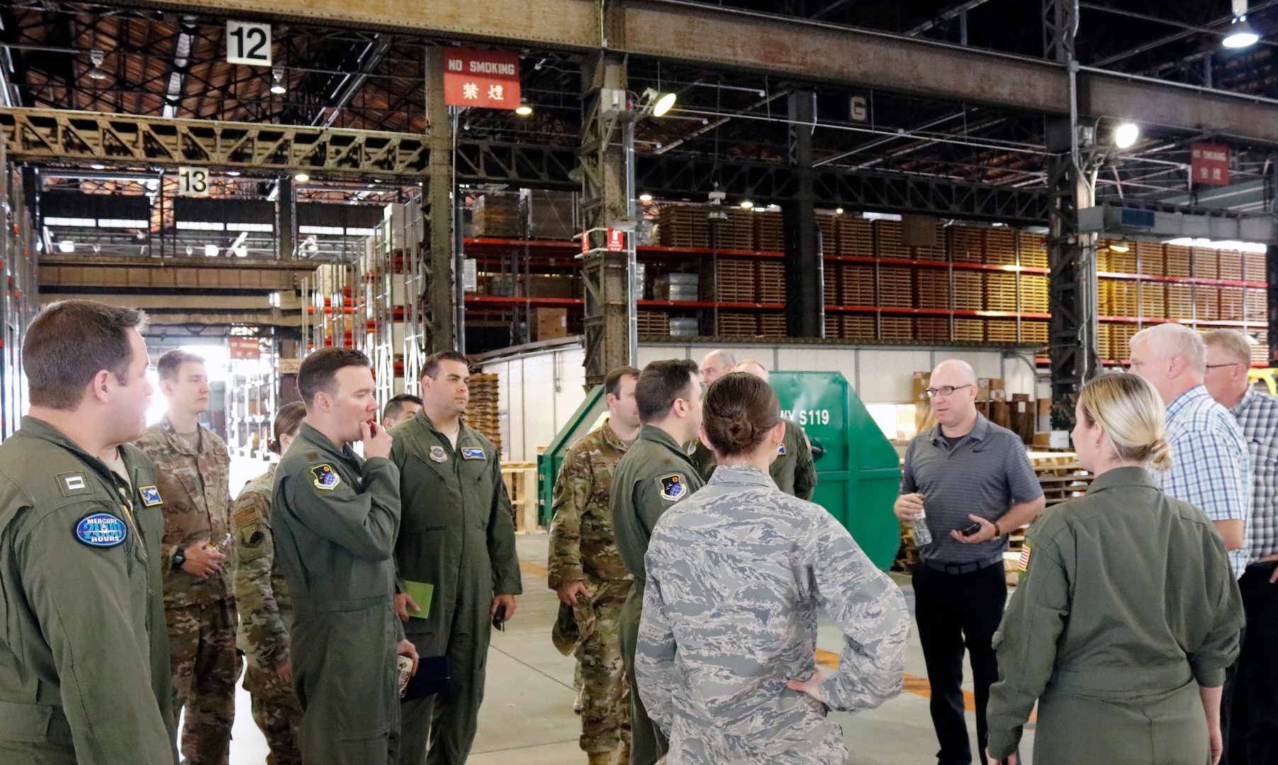 Advanced Study of Air Mobility Officers visit DLA Distribution Yokosuka, Japan