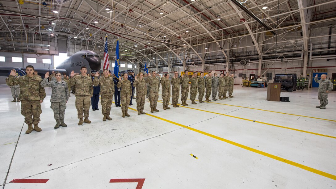 30 APS conducts mass re-enlistment
