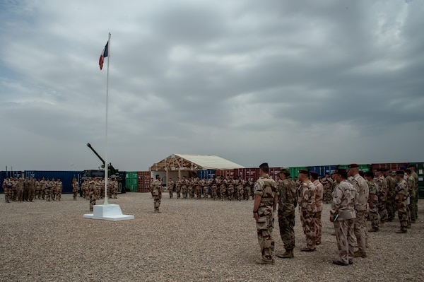 Task Force Wagram met to celebrate the end of the longest deployment of CAESAR artillery personnel April 29, 2019, Iraq. More than 1,100 French soldiers have been deployed within TF Wagram in Iraq to support ground troops in the liberation of territories under Daesh control.