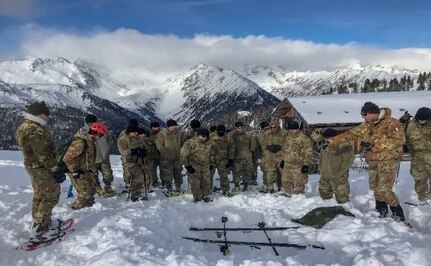 US Army Reserve unit climbs "Mount Alpini" alongside Italian 6th Alpini Regiment