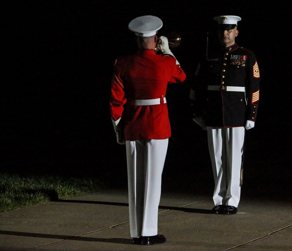 The guest of honor for the parade was the Honorable, David L. Norquist, Under Secretary of Defense (Comptroller)/Chief Financial Officer and performing the duties of the Deputy Secretary of Defense, and the hosting official was the Assistant Commandant of the Marine Corps, Gen. Gary L. Thomas.