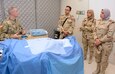 LTC Steven Kertes, Deputy Director of the U.S. Army Graduate Program Anesthesia Nursing, briefs BG Hala Ahmed of the Egyptian Ministry of Defense on details of the program.