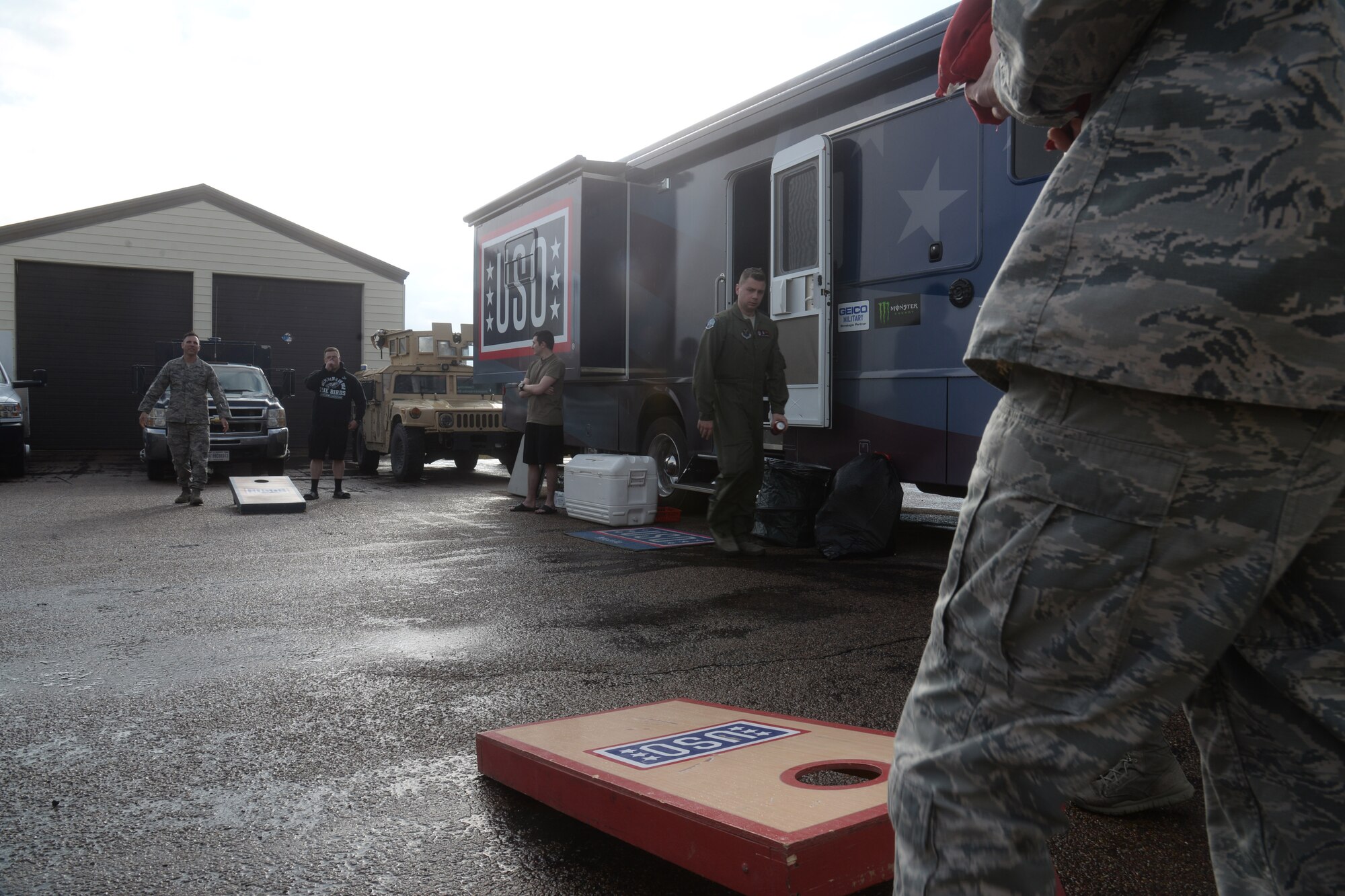 To boost morale, United Service Organization visited Airmen while they were deployed to the missile complex.