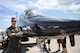 Capt. Keith Stock, T-38 Talon and B-2 Spirit pilot assigned to the 393rd Bomb Squadron, poses next to the T-38 during the Joint Base Andrews 2019 Air and Space Expo at Joint Base Andrews, Maryland, May 10, 2019. Displayed among aircraft like the T-38 Talon and C-5 Galaxy, the MQ-9 Reaper was the only Remotely Piloted Aircraft in attendance at this year’s airshow. (U.S. Air Force photo by Airman 1st Class Haley Stevens)