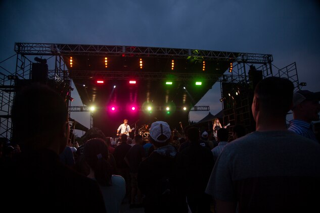 The highlight band, Sick Puppies, perform during the Friendship Festival May 11, 2019, on Combined Arms Training Center Camp Fuji, Shizuoka, Japan.
