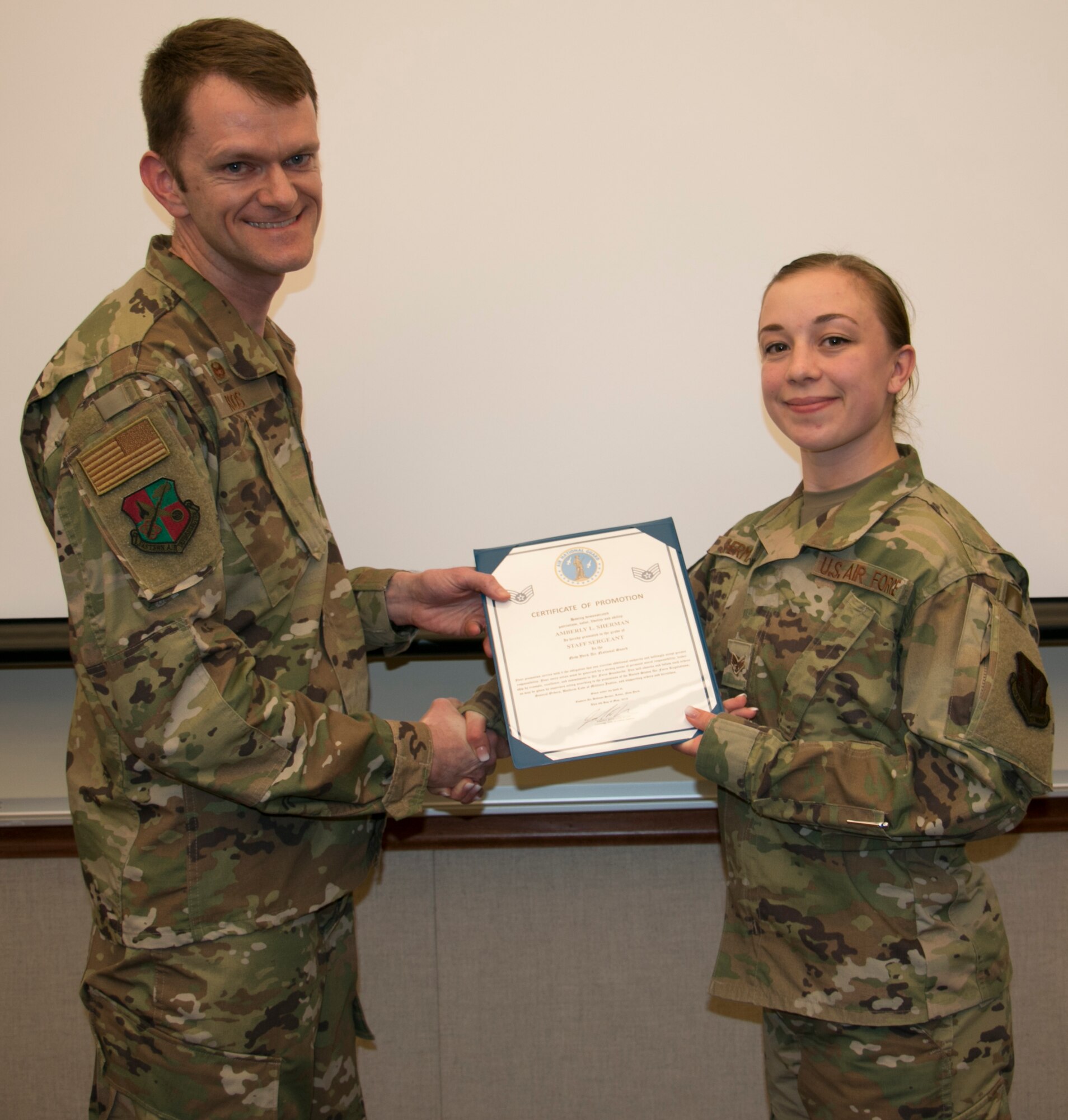 Sherman Promoted to Staff Sergeant