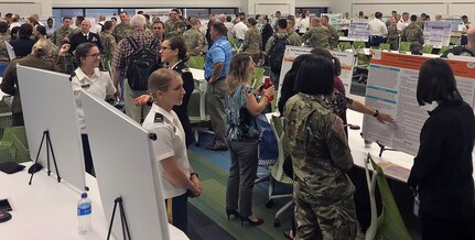 More than 60 students, faculty, and practitioners across multiple medical disciplines produced research posters highlighting their key research findings at the 2019 Graduate School Research & Education Symposium. Poster sessions are development opportunities for students to discuss high-level research and generate ideas for the future of their research and practice.