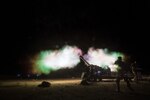 Iraqi security forces and coalition partners, including U.S. Army Soldiers with 3rd Cavalry Regiment, provided fire support to assist Syrian Democratic Forces as they continued military offensive to rid so-called Islamic State from Syria, June 8, 2018 (U.S. Army/Anthony Zendejas IV)