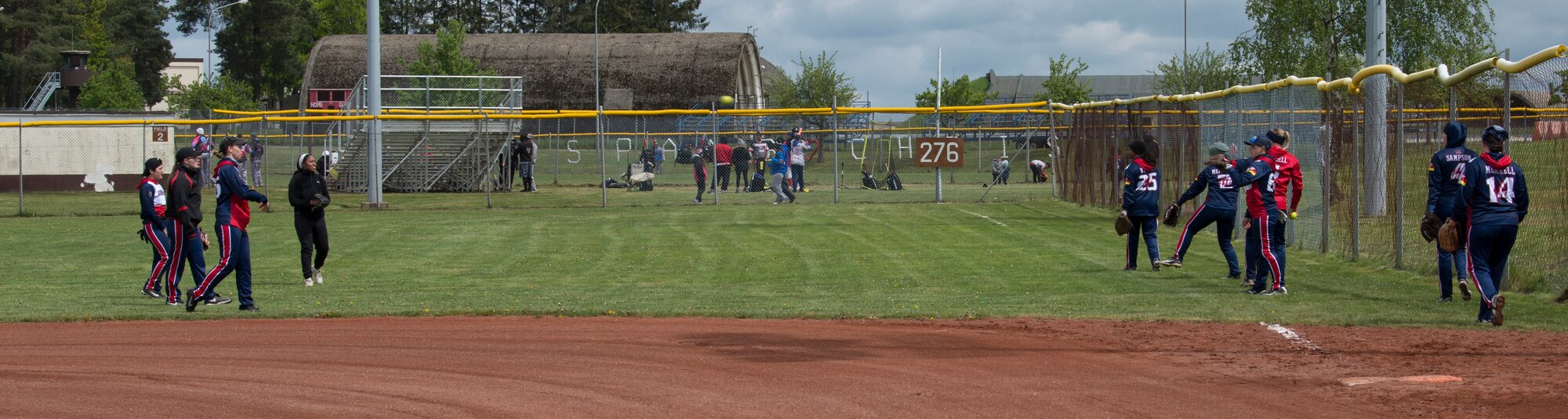 The Lady Sabers won the championship game defeating Royal Air Force Lakenheath by a score of 16-2.