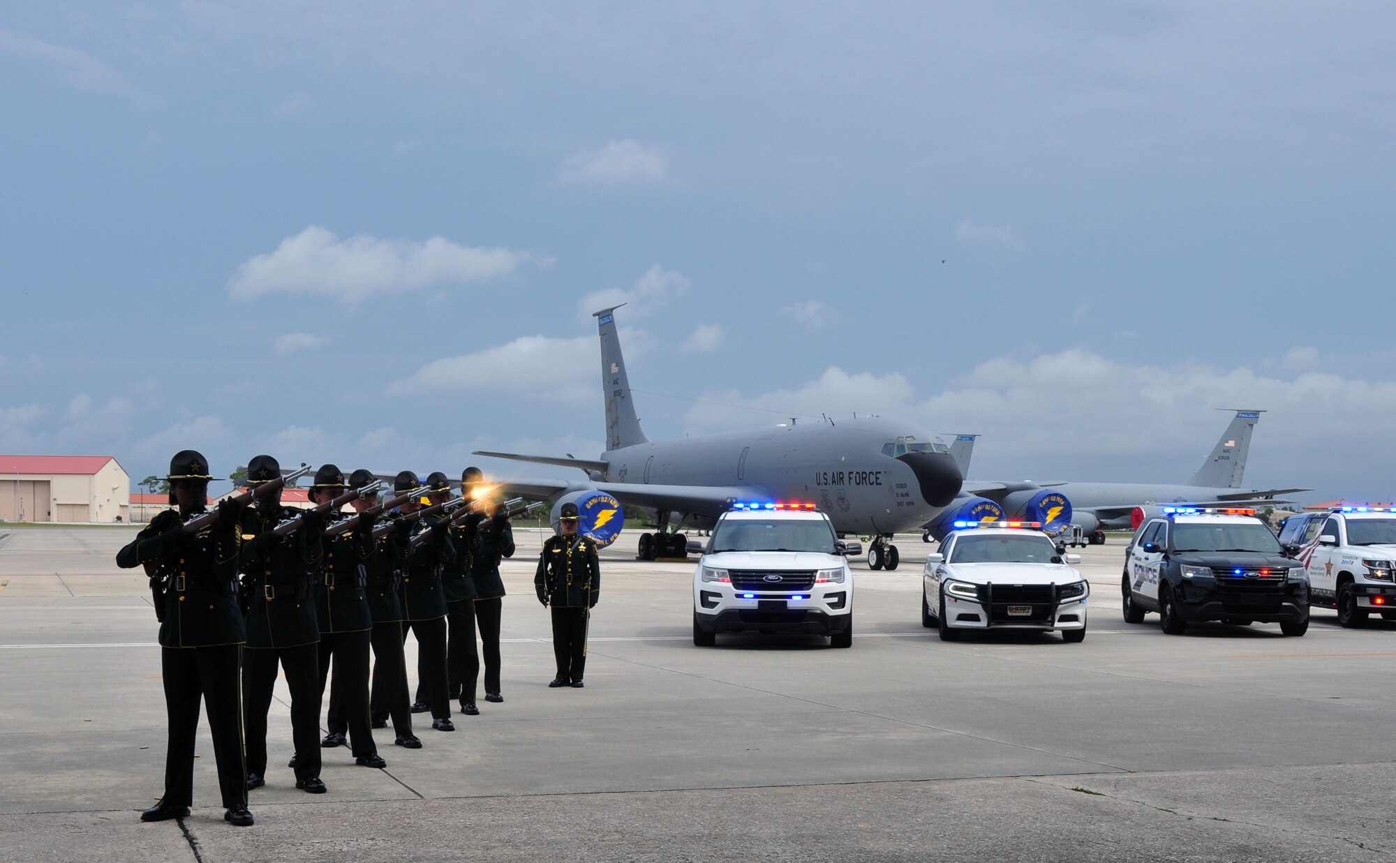 Citizen Airmen from the 927th Air Refueling Wing hosted law enforcement officers from the Tampa Bay and Central Florida region here May 5th at MacDill Air Force Base, FL for a memorial ceremony to honor law enforcement officers who died in the line of duty.