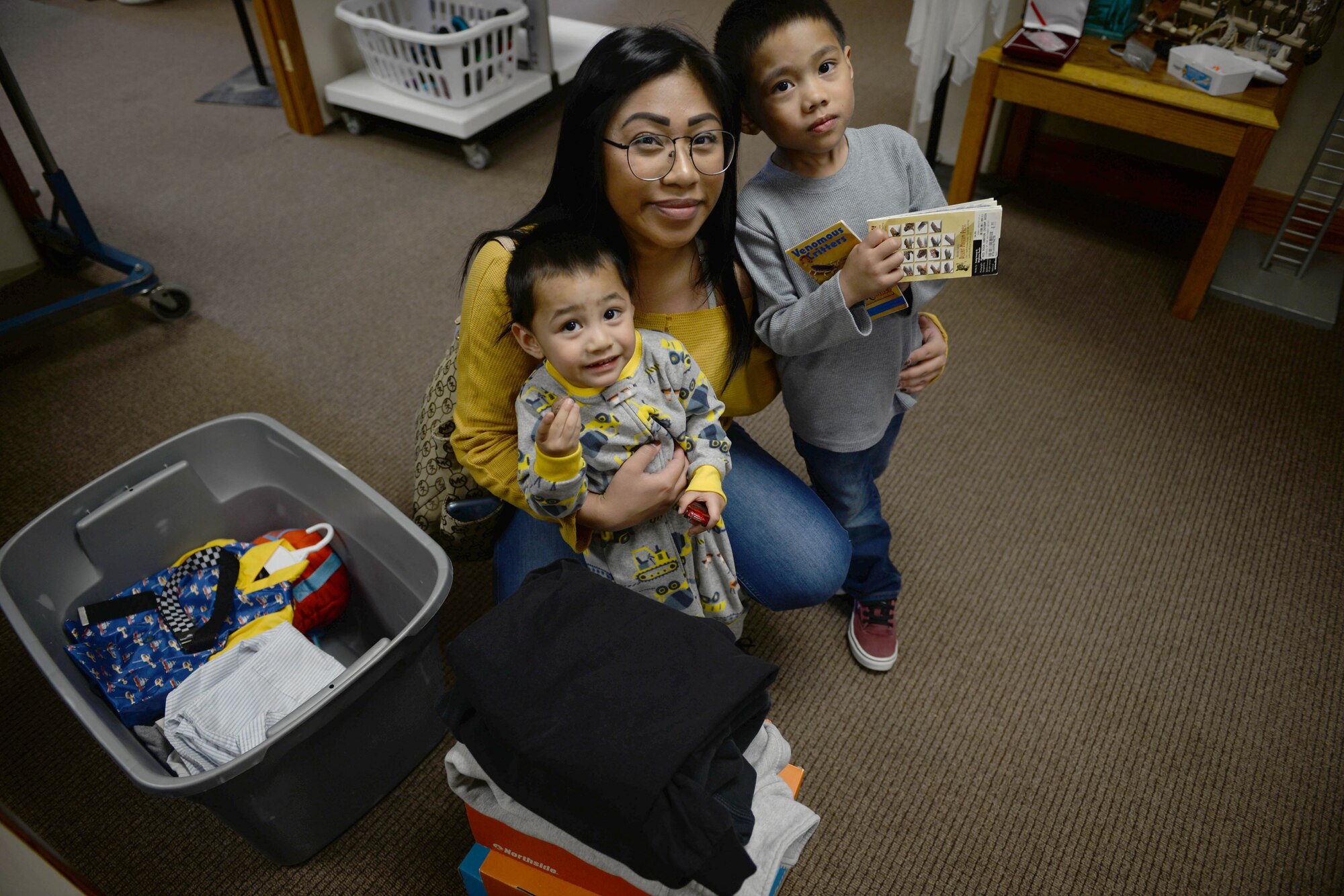 From uniforms to kitchen appliances, everything at the Airman’s Attic is free of charge and shoppers can take home an unlimited number of items.