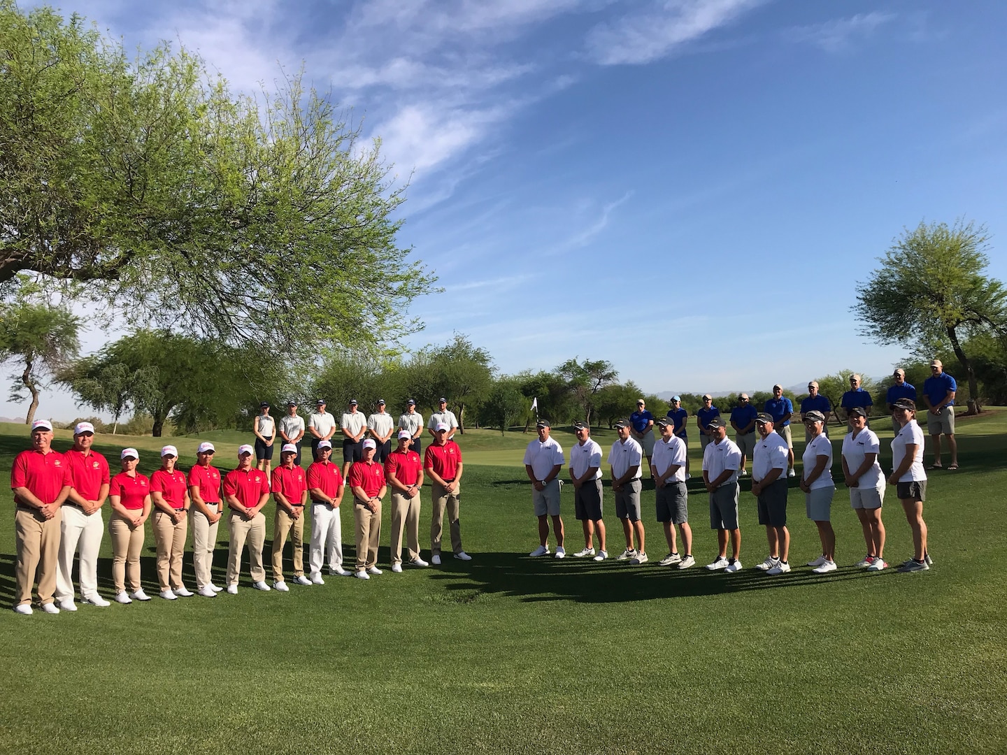 Top golfers from around the Armed Forces converged at the Falcon Dunes Golf Course aboard Luke Air Force Base, Arizona for the 2019 Armed Forces Golf Championship from May 15-18.