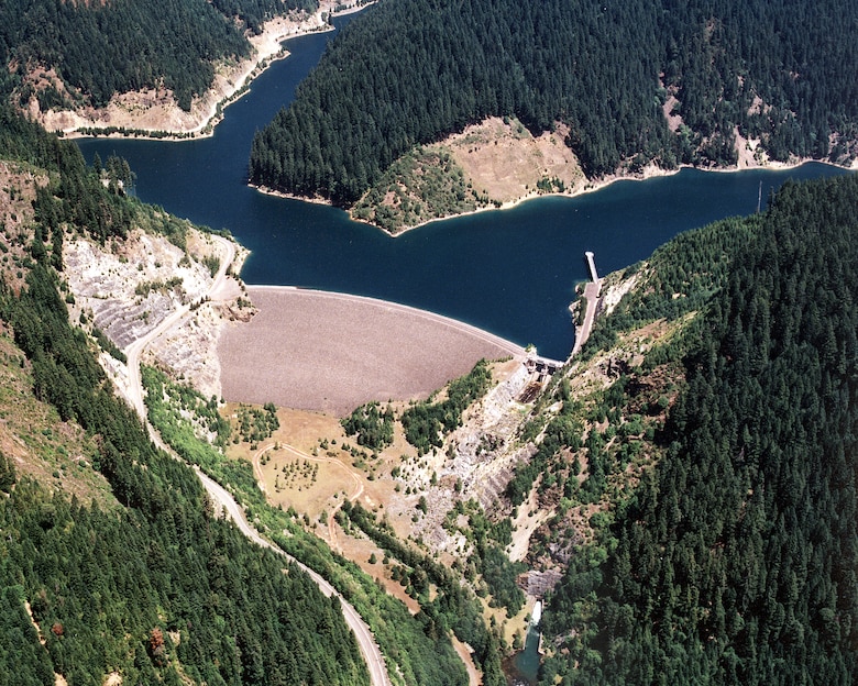The U.S. Army Corps of Engineers built Blue River Dam and Reservoir in 1969 to manage flood risks from the McKenzie River, a tributary of the Willamette River, east of Eugene, Oregon. It is one 13 dams and reservoirs in the Willamette Valley System and has helped the Corps reduce the severity of floods, which saves the region an estimated one billion dollars per year. Portland District is commemorating the 50th anniversary of the system, this year.