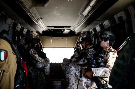 Pilots and technicians attached to Combined Joint Task Force - Operation Inherent Resolve from Italian Air Task Group "Griffon" and the U.S. Task Force "Gunfighter" met to improve Coalition flight procedures. The main objective was to develop a plan for responding to in-flight emergencies and to discuss possible scenarios during which constant procedural and operational synergy is essential.